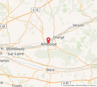 Map of Amboise, Centre