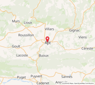 Map of Apt, Provence-Alpes-Côte d'Azur
