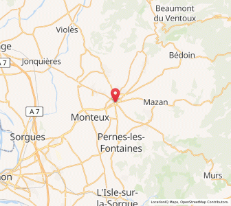Map of Carpentras, Provence-Alpes-Côte d'Azur