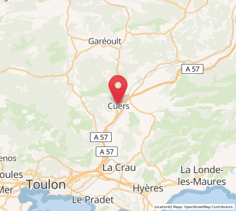 Map of Cuers, Provence-Alpes-Côte d'Azur