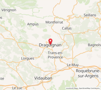 Map of Draguignan, Provence-Alpes-Côte d'Azur