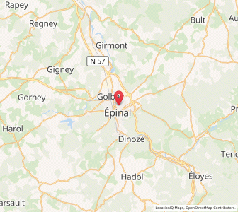 Map of Épinal, Grand Est