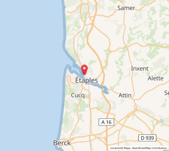 Map of Étaples, Hauts-de-France