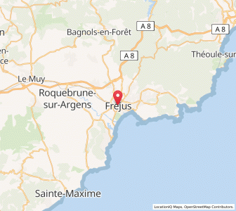 Map of Fréjus, Provence-Alpes-Côte d'Azur