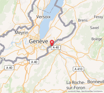 Map of Gaillard, Auvergne-Rhône-Alpes
