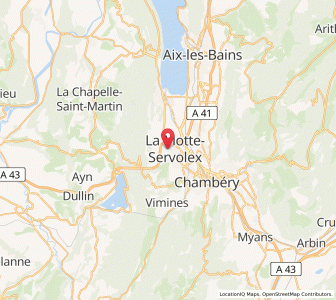 Map of La Motte-Servolex, Auvergne-Rhône-Alpes