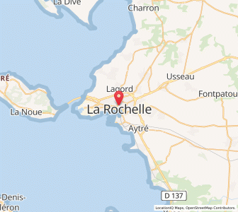 Map of La Rochelle, Nouvelle-Aquitaine