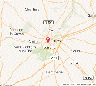 Map of Lucé, Centre