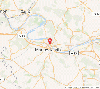 Map of Mantes-la-Jolie, Île-de-France