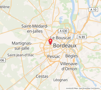 Map of Mérignac, Nouvelle-Aquitaine