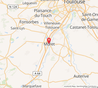 Map of Muret, Occitanie