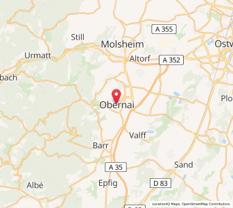 Map of Obernai, Grand Est
