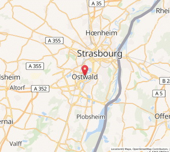 Map of Ostwald, Grand Est