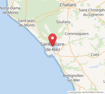 Map of Saint-Hilaire-de-Riez, Pays de la Loire