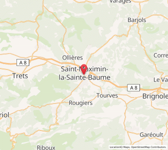 Map of Saint-Maximin-la-Sainte-Baume, Provence-Alpes-Côte d'Azur