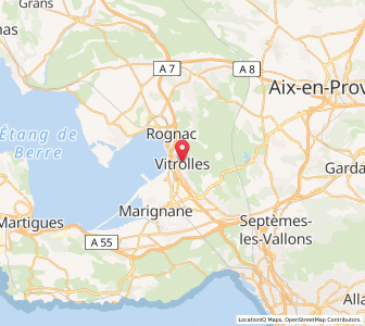 Map of Vitrolles, Provence-Alpes-Côte d'Azur