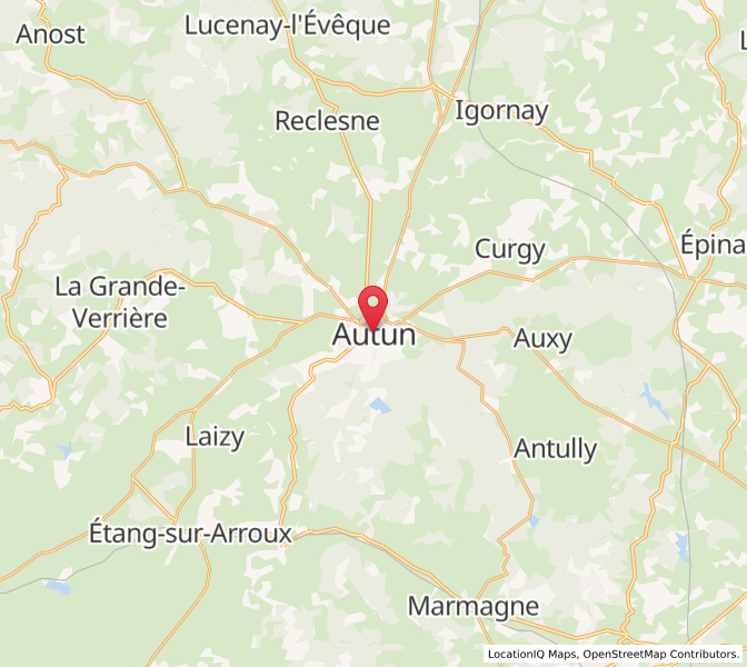 Autun, Bourgogne-Franche-Comté lever et coucher du soleil