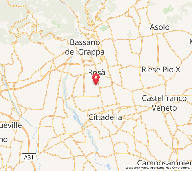 Maps Rosa Rosà, Veneto Heures de lever et de coucher du soleil
