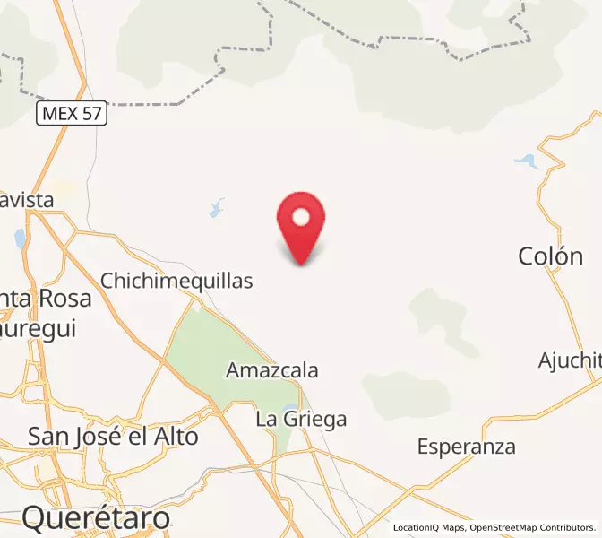 Map of Atongo, Querétaro
