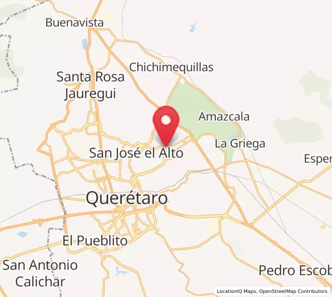 Map of La Pradera, Querétaro