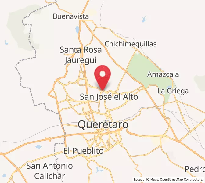 Map of Paseos del Pedregal, Querétaro