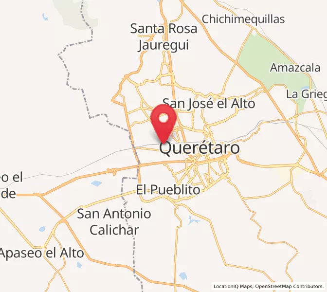 Map of Santa María Magdalena, Querétaro