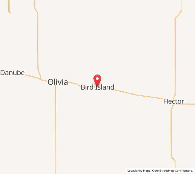 Map of Bird Island, Minnesota