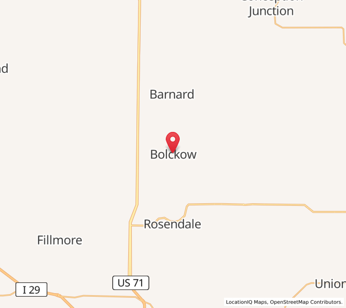 Map of Bolckow, Missouri