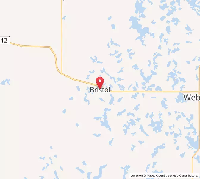 Map of Bristol, South Dakota