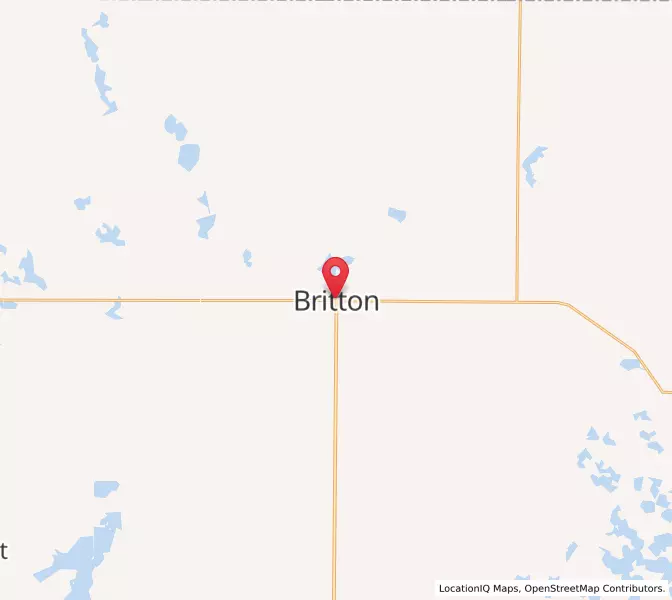 Map of Britton, South Dakota