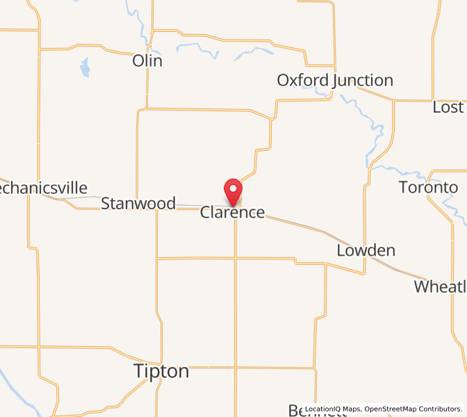 Heures de lever et de coucher du soleil en Clarence, IA