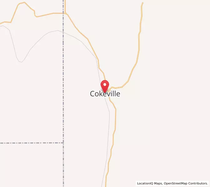 Map of Cokeville, Wyoming