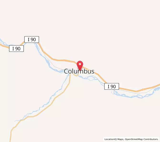 Map of Columbus, Montana