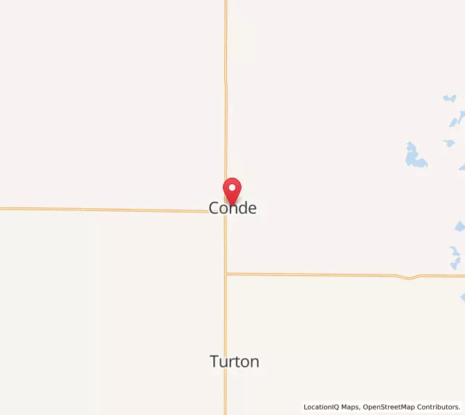Map of Conde, South Dakota