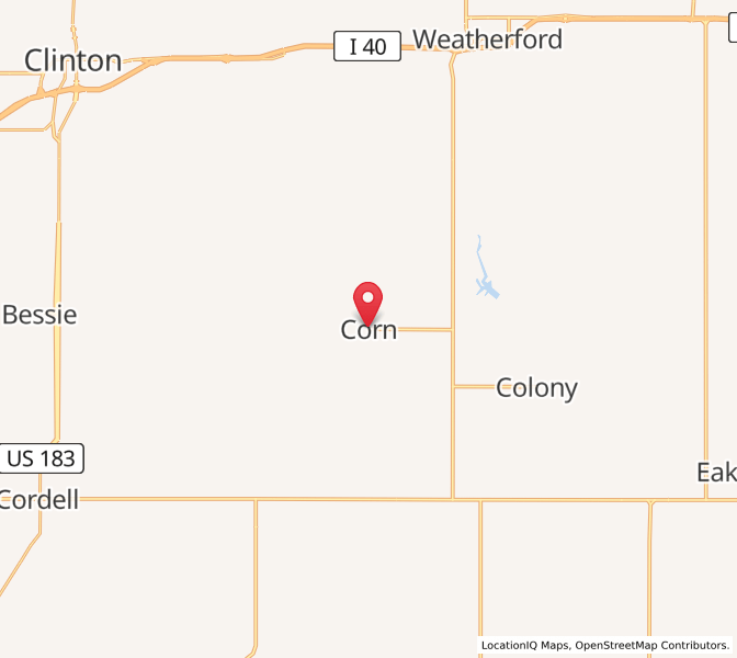 Heures de lever et de coucher du soleil en Corn, OK