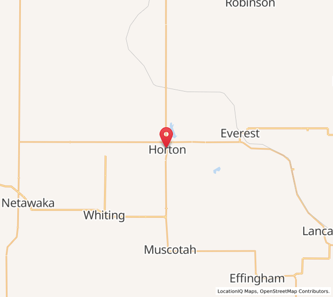Map of Horton, Kansas