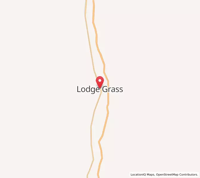 Map of Lodge Grass, Montana