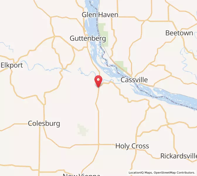 Map of Millville, Iowa