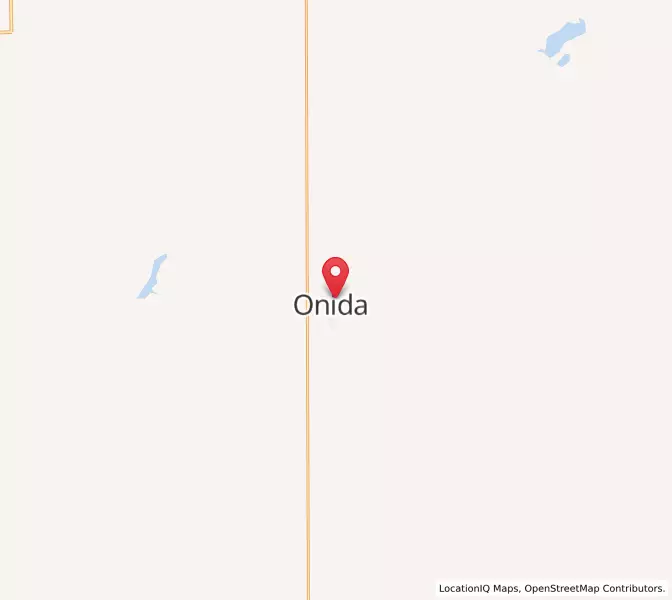 Map of Onida, South Dakota