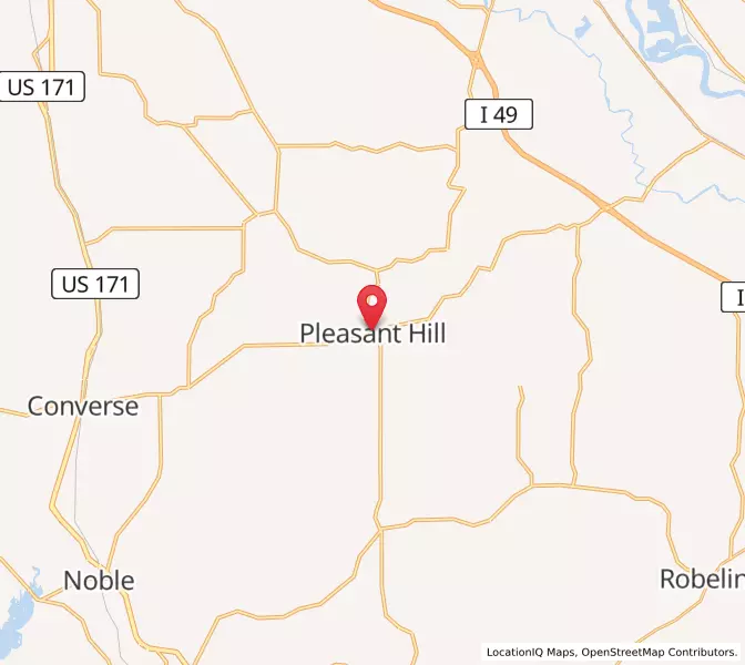 Map of Pleasant Hill, Louisiana