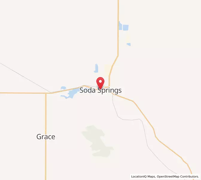 Map of Soda Springs, Idaho