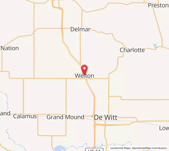Map of Welton, Iowa