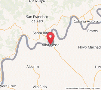 Map of Alba Posse, Misiones