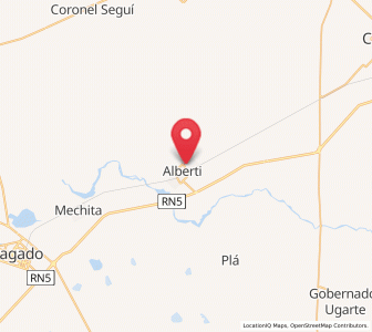 Map of Alberti, Buenos Aires