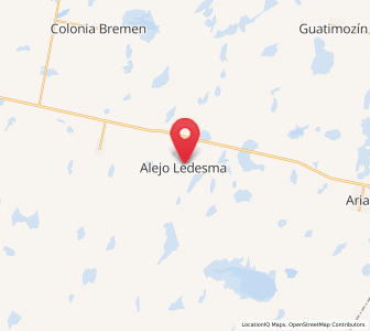 Map of Alejo Ledesma, Cordoba