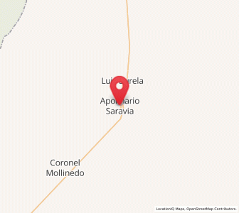 Map of Apolinario Saravia, Salta