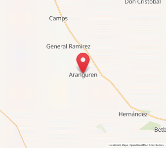Map of Aranguren, Entre Rios