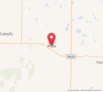 Map of Arata, La Pampa