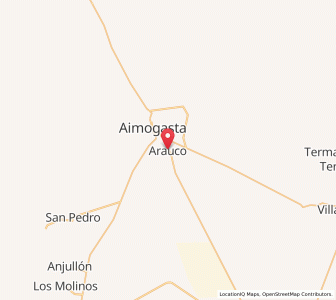 Map of Arauco, La Rioja