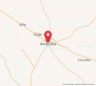 Map of Arrecifes, Buenos Aires